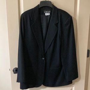 Ladies Sag Harbor Black Wool Blazer